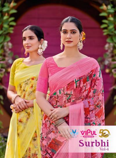 SURBHI VOL-04 BY VIPUL PRINTED SAREE WHOLESALER IN SURAT